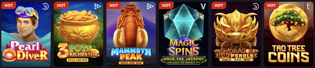 Diverse Games Library Jackpot Jill Casino